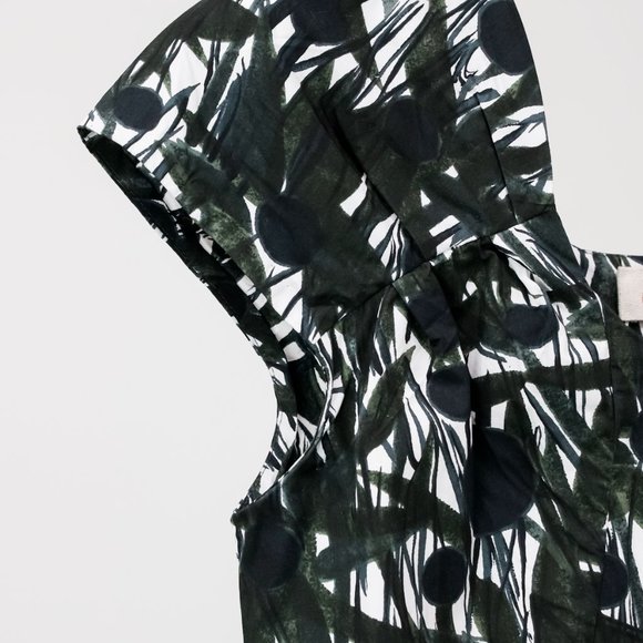 Marni Dark Green Top Painted Leaves - Picture 5 of 9